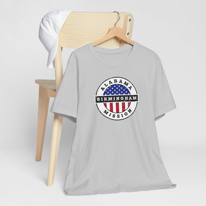 Alabama Birmingham Mission Vintage Circular USA Flag T-Shirt - Latter-Day Saint LDS Missionary Gift - Book of Mormon