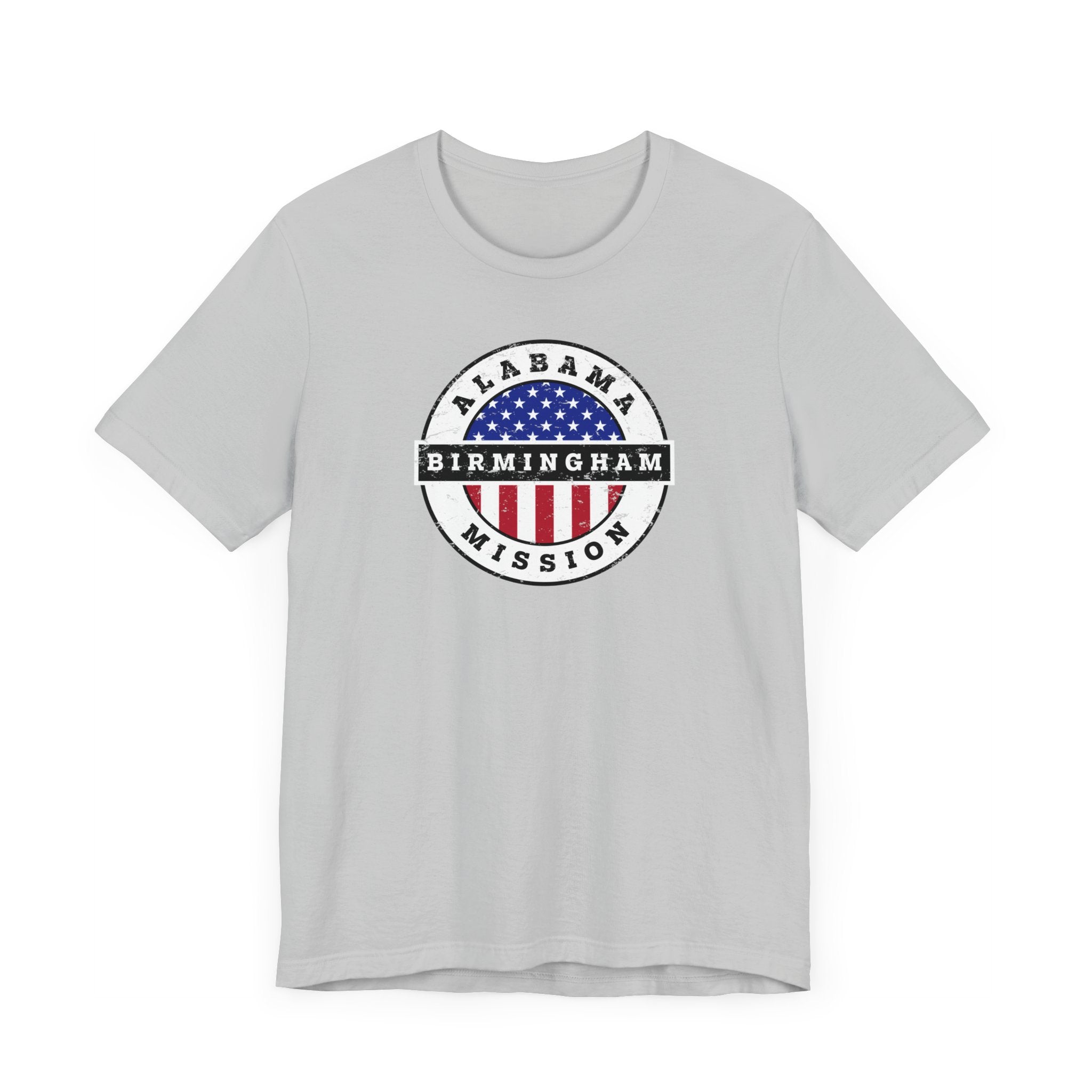 Alabama Birmingham Mission Vintage Circular USA Flag T-Shirt - Latter-Day Saint LDS Missionary Gift - Book of Mormon