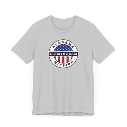 Alabama Birmingham Mission Vintage Circular USA Flag T-Shirt - Latter-Day Saint LDS Missionary Gift - Book of Mormon