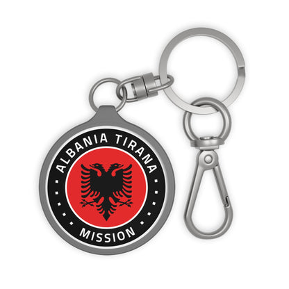 Albania Tirana Mission Circle Flag Key Tag - Latter-Day Saint LDS Missionary Gift - Book of Mormon