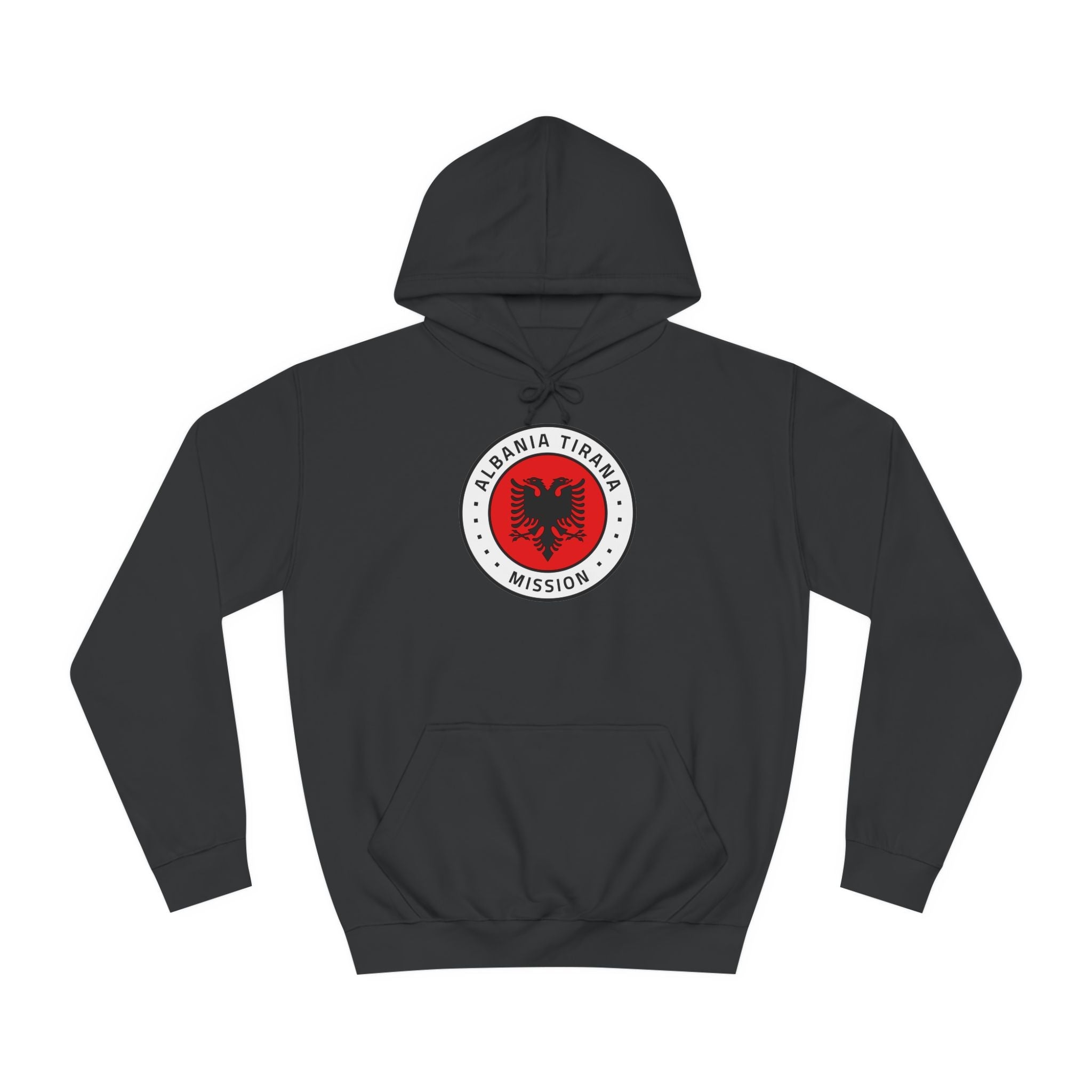 Albania Tirana Mission Flag Logo (White Border) College Hoodie - Latter-Day Saint LDS Missionary Gift - Book of Mormon