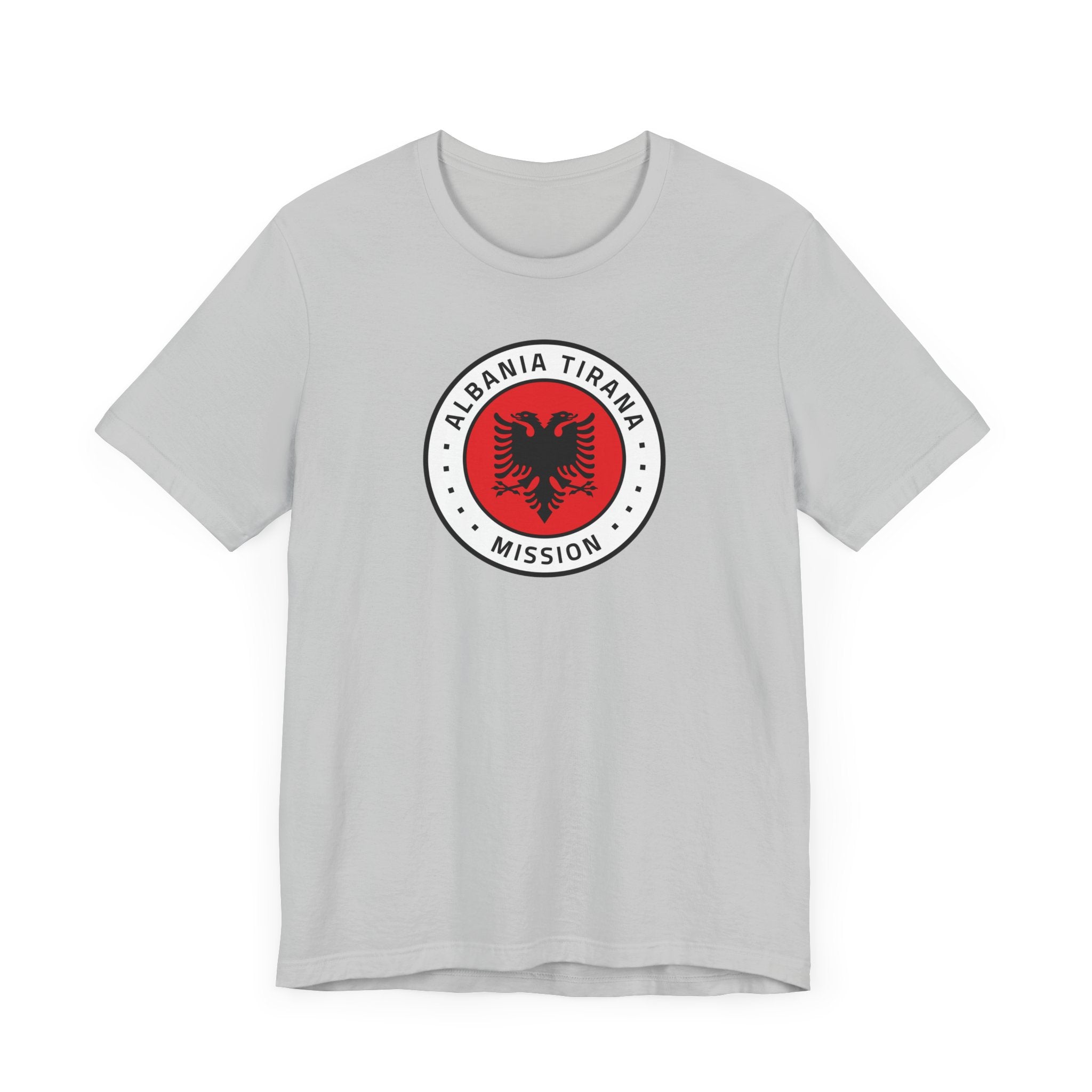 Albania Tirana Mission Flag Logo (White Border) T-shirt - Latter-Day Saint LDS Missionary Gift - Book of Mormon