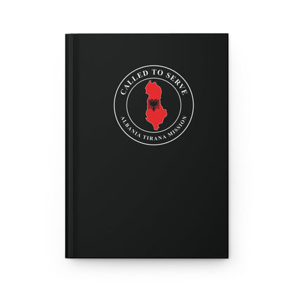 Albania Tirana Mission Flag Map Called to Serve Black Hardcover Journal Matte - Mission Wishlist - LDS Missionary Gift Store