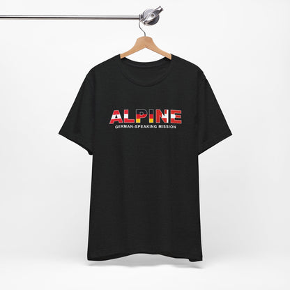 Alpine Mission Flag Title T-shirt - Latter-Day Saint LDS Missionary Gift - Book of Mormon