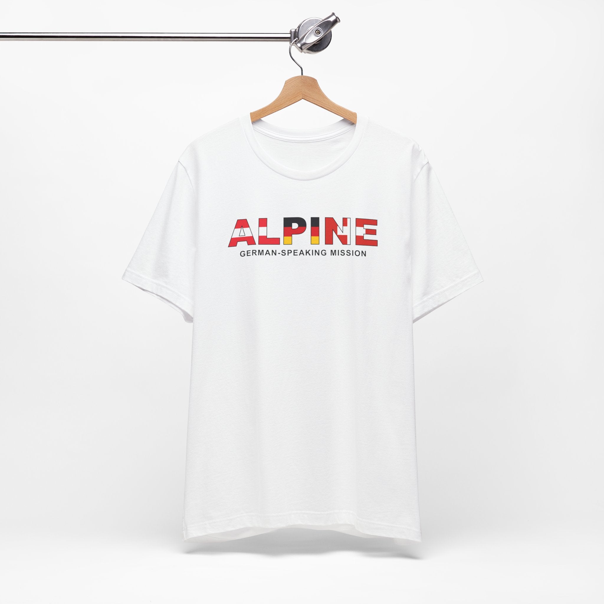 Alpine Mission Flag Title T-shirt - Latter-Day Saint LDS Missionary Gift - Book of Mormon