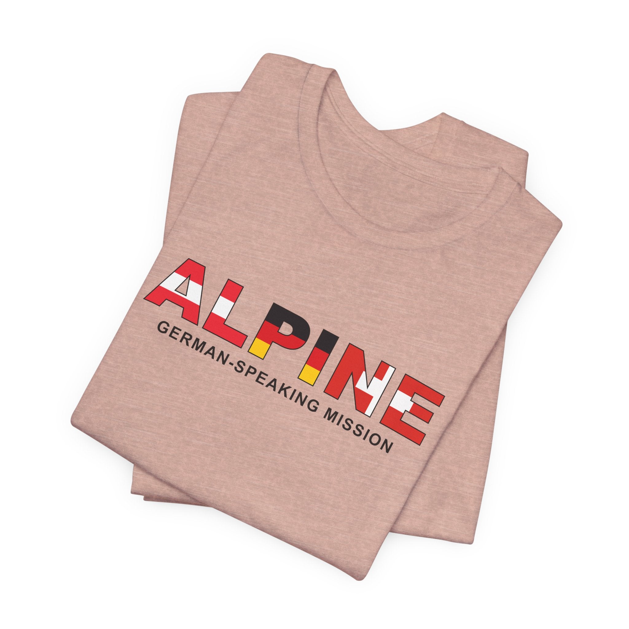 Alpine Mission Flag Title T-shirt - Latter-Day Saint LDS Missionary Gift - Book of Mormon