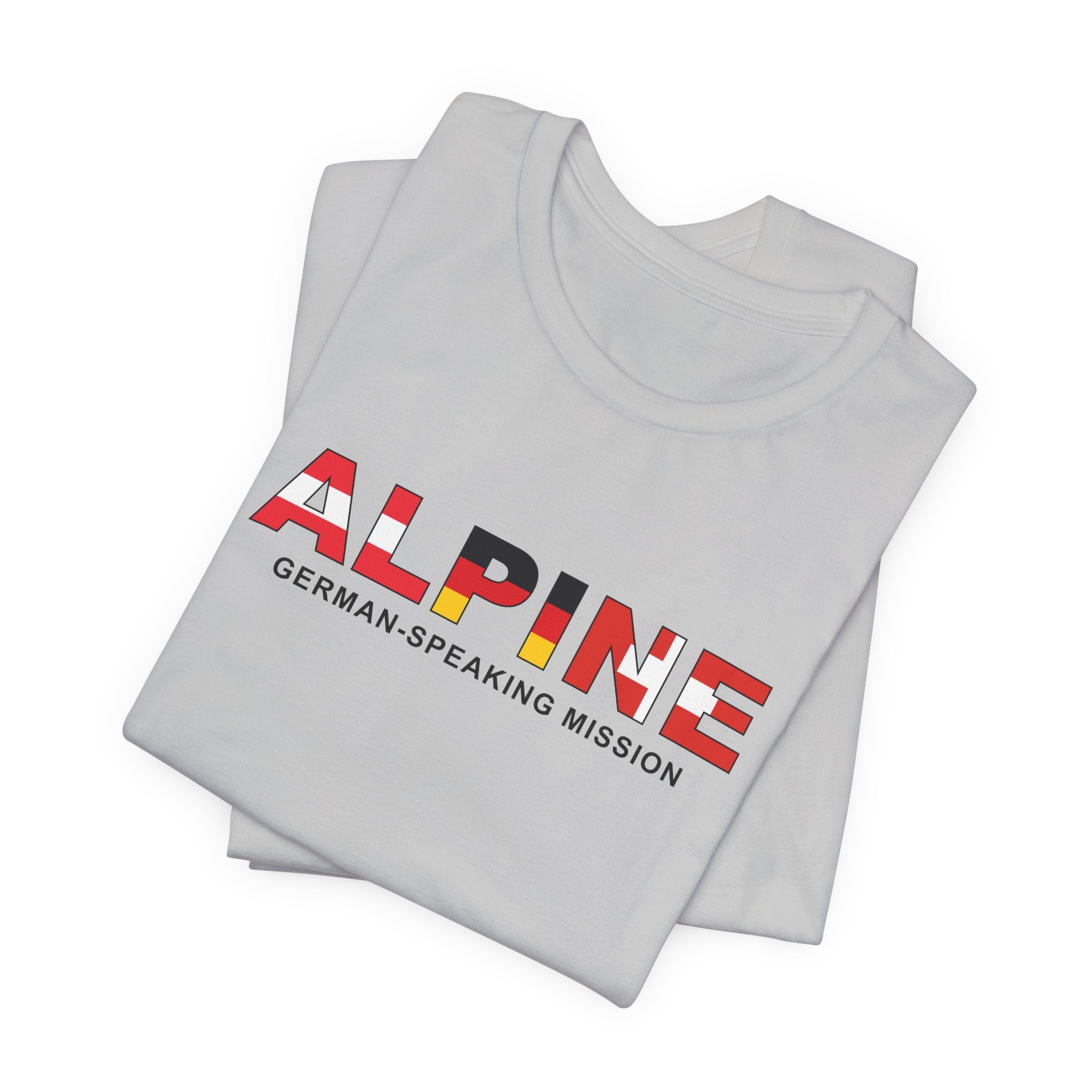 Alpine Mission Flag Title T-shirt - Latter-Day Saint LDS Missionary Gift - Book of Mormon