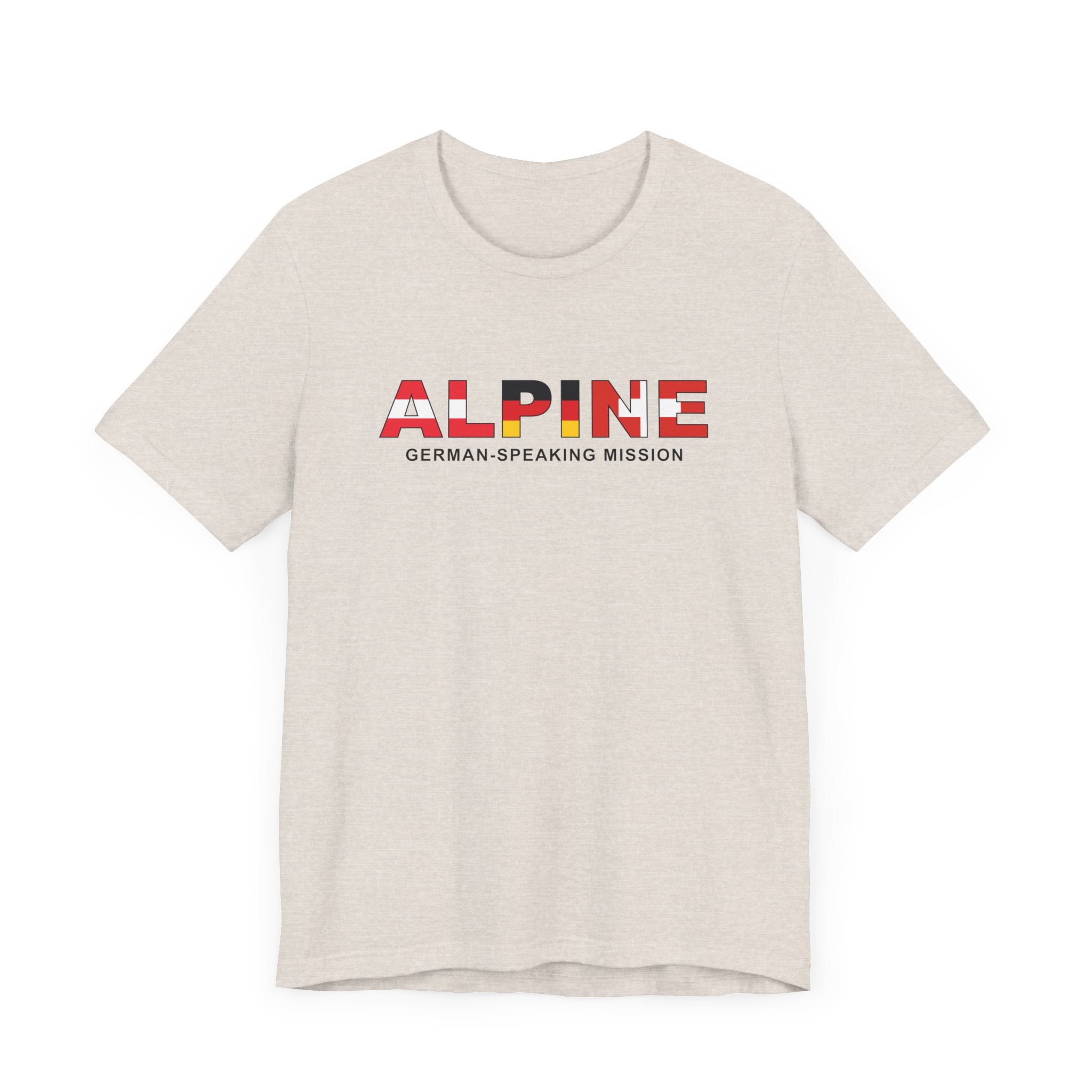 Alpine Mission Flag Title T-shirt - Latter-Day Saint LDS Missionary Gift - Book of Mormon