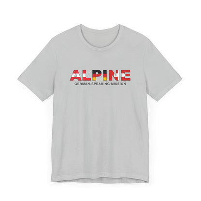 Alpine Mission Flag Title T-shirt - Latter-Day Saint LDS Missionary Gift - Book of Mormon