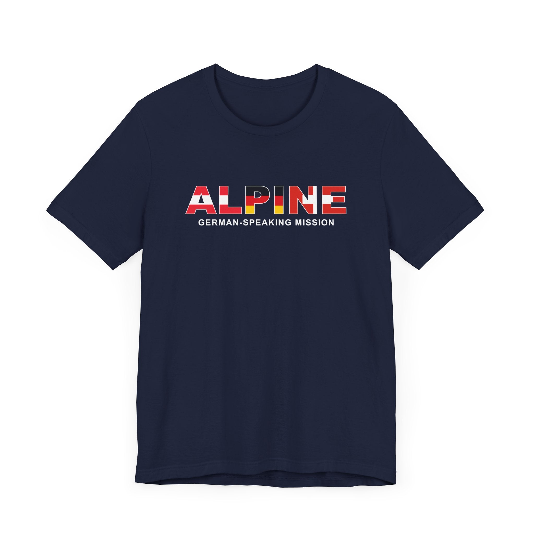 Alpine Mission Flag Title T-shirt - Latter-Day Saint LDS Missionary Gift - Book of Mormon