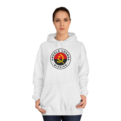 Angola Luanda Mission Flag Logo (White Border) College Hoodie - Latter-Day Saint LDS Missionary Gift - Book of Mormon