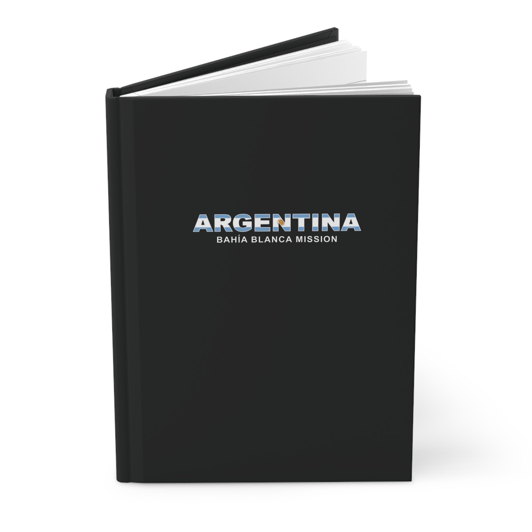 Argentina Bahia Blanca Mission Flag Title Black Hardcover Journal Matte - Latter-Day Saint LDS Missionary Gift - Book of Mormon