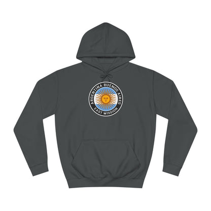 Argentina Buenos Aires East Mission Flag Logo (Black Border) College Hoodie