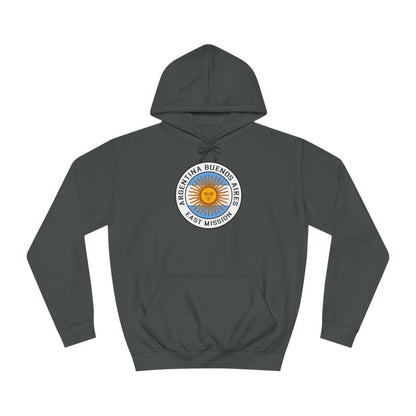 Argentina Buenos Aires East Mission Flag Logo (White Border) College Hoodie