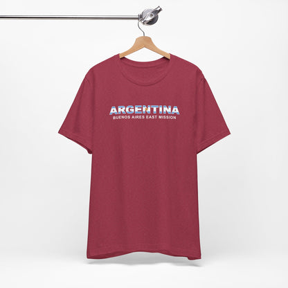 Argentina Buenos Aires East Mission Flag Title T-shirt - Latter-Day Saint LDS Missionary Gift - Book of Mormon