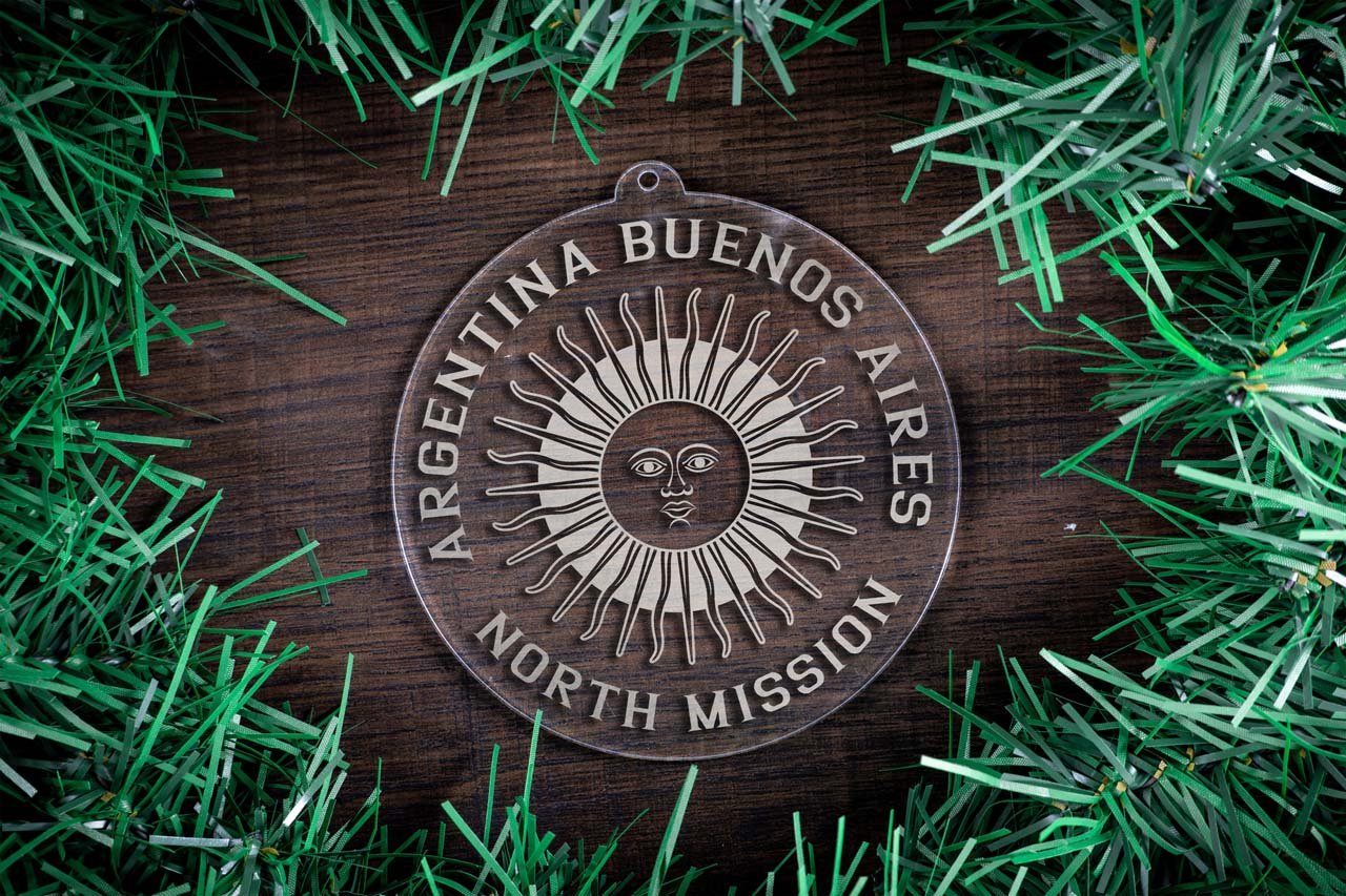 Argentina Buenos Aires North Mission Christmas Ornament - Latter-Day Saint LDS Missionary Gift - Book of Mormon