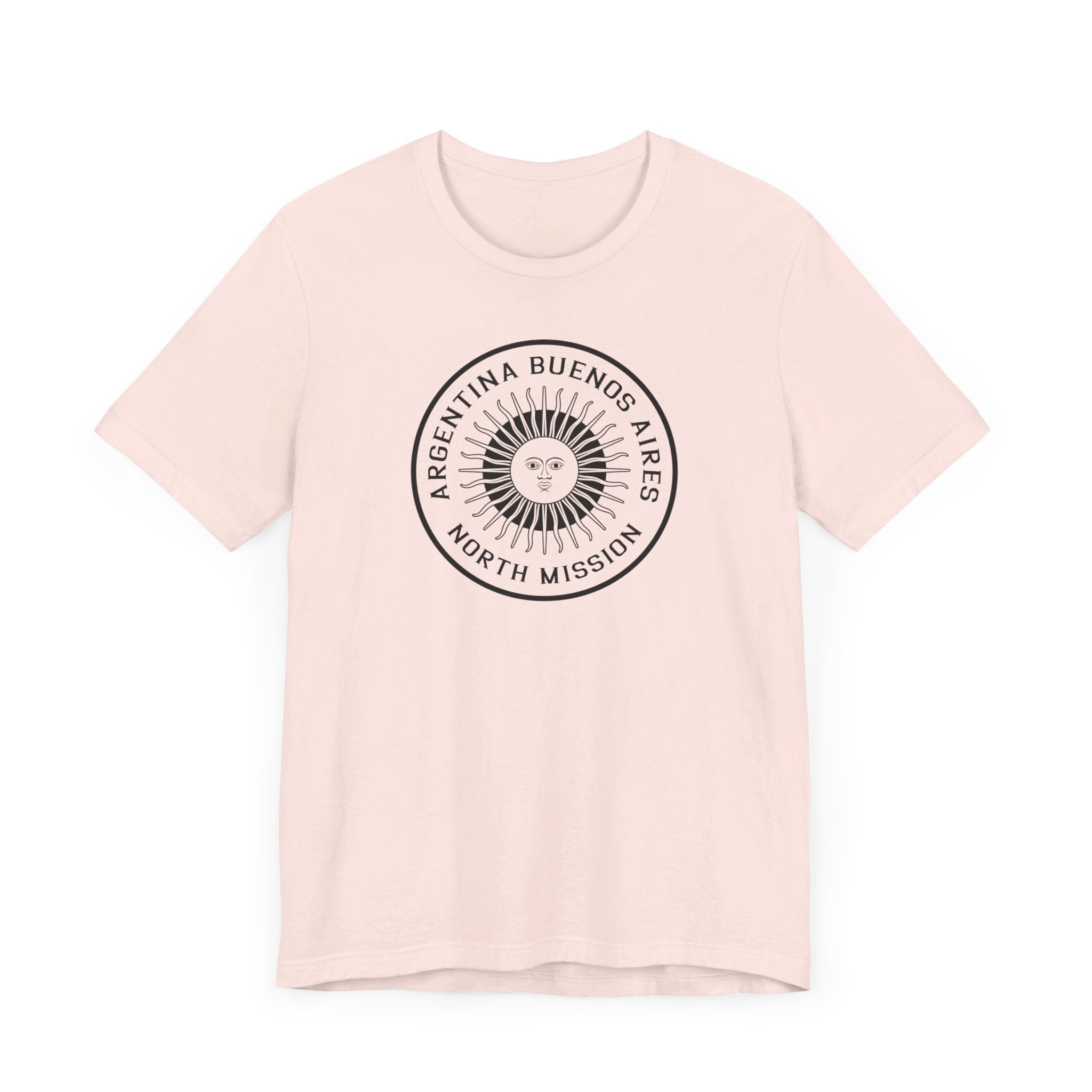 Argentina Buenos Aires North Mission Circular Monochrome Logo T-Shirt - Latter-Day Saint LDS Missionary Gift - Book of Mormon