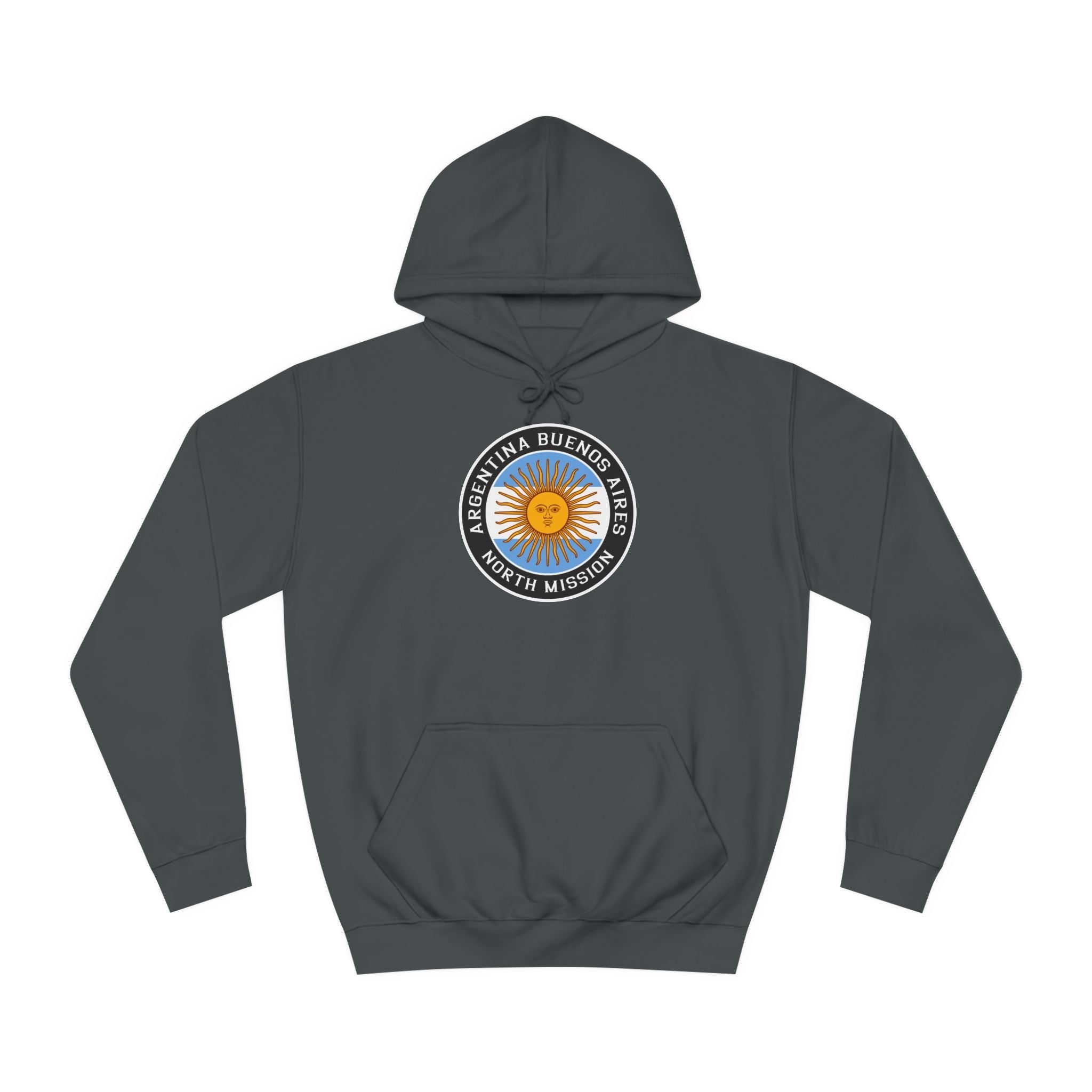 Argentina Buenos Aires North Mission Flag Logo (Black Border) College Hoodie