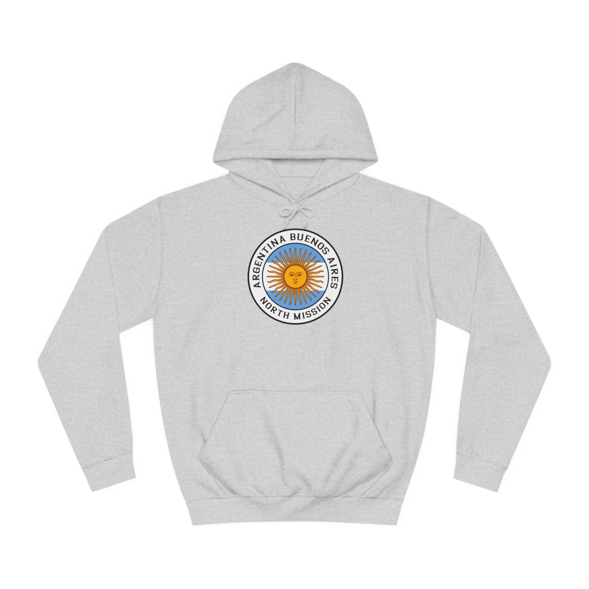 Argentina Buenos Aires North Mission Flag Logo (White Border) College Hoodie