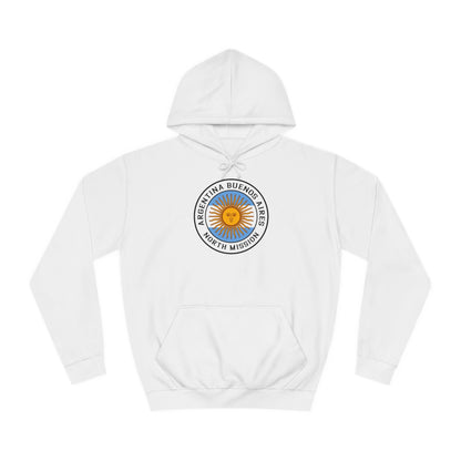 Argentina Buenos Aires North Mission Flag Logo (White Border) College Hoodie