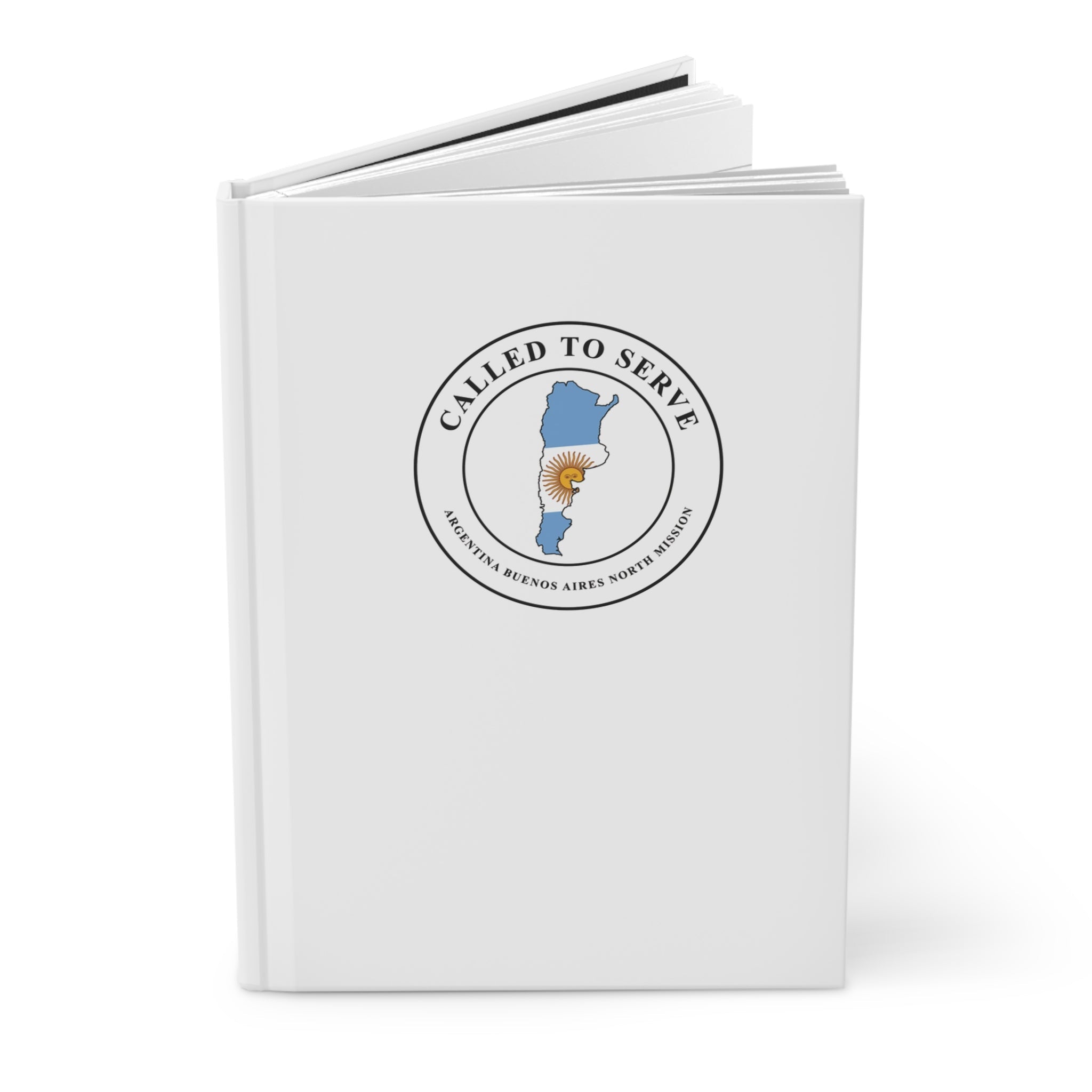 Argentina Buenos Aires North Mission Flag Map Called to Serve White Hardcover Journal Matte - Latter-Day Saint LDS Missionary Gift - Book of Mormon