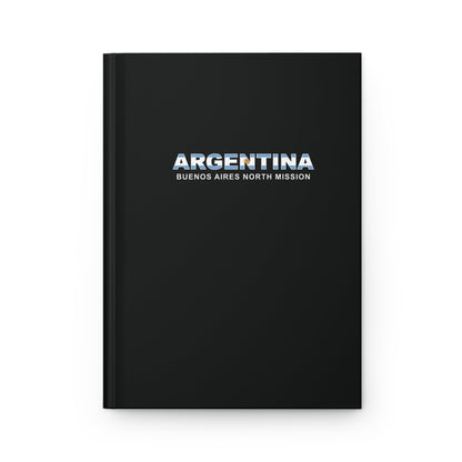 Argentina Buenos Aires North Mission Flag Title Black Hardcover Journal Matte - Latter-Day Saint LDS Missionary Gift - Book of Mormon