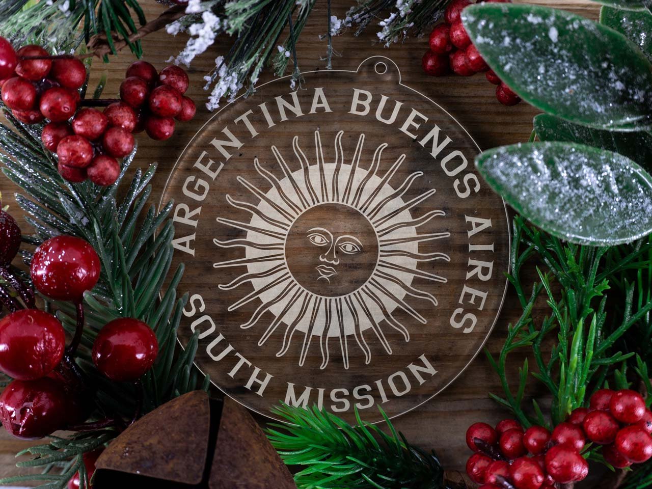 Argentina Buenos Aires South Mission Christmas Ornament - Latter-Day Saint LDS Missionary Gift - Book of Mormon