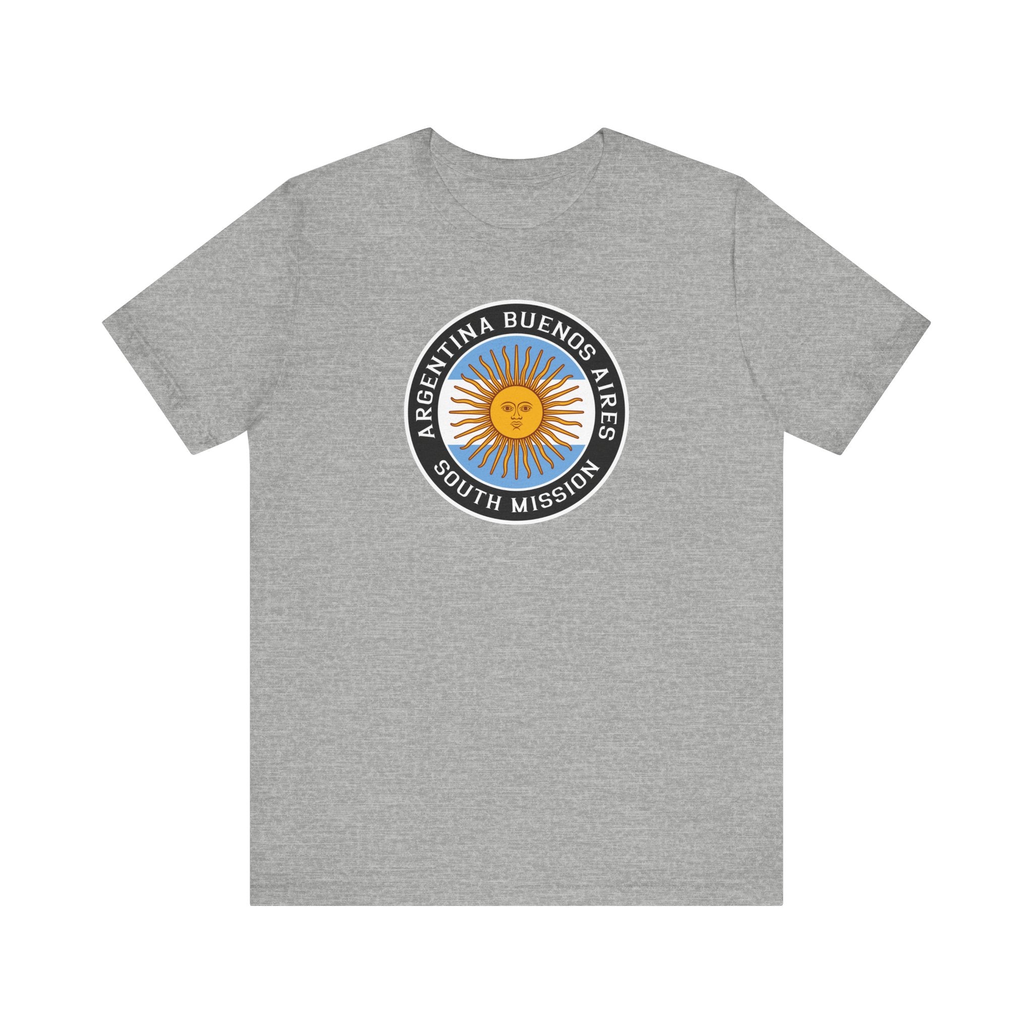 Argentina Buenos Aires South Mission Circular Flag T-shirt - Latter-Day Saint LDS Missionary Gift - Book of Mormon