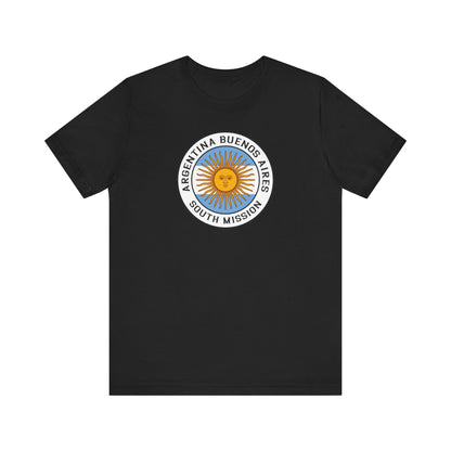 Argentina Buenos Aires South Mission Circular Flag T-shirt - Latter-Day Saint LDS Missionary Gift - Book of Mormon