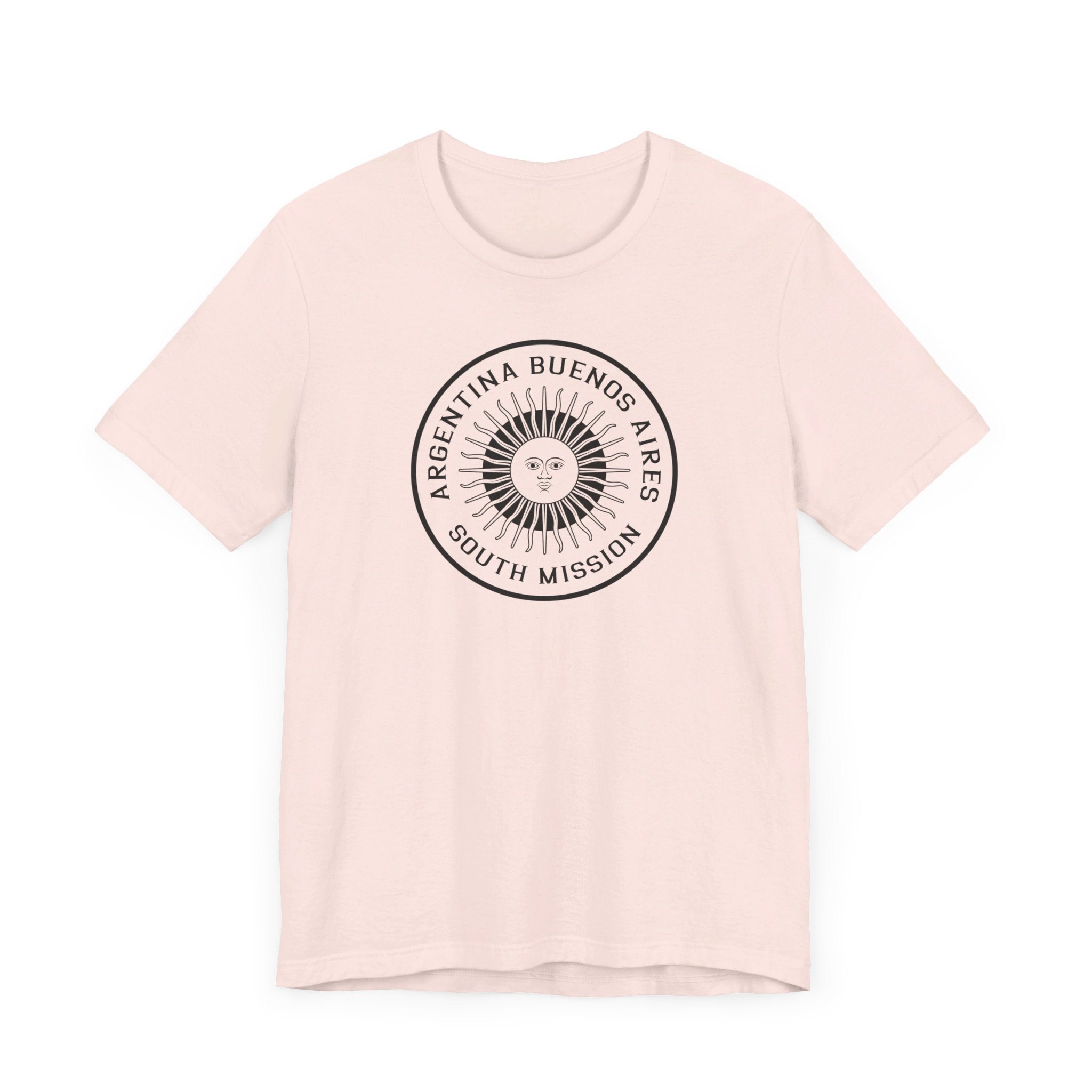 Argentina Buenos Aires South Mission Circular Monochrome Logo T-Shirt - Latter-Day Saint LDS Missionary Gift - Book of Mormon