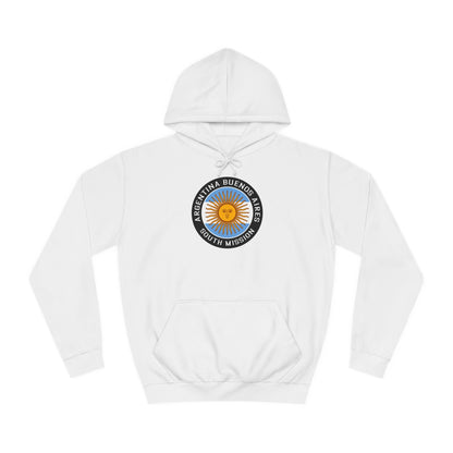 Argentina Buenos Aires South Mission Flag Logo (Black Border) College Hoodie