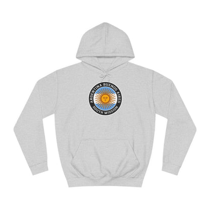 Argentina Buenos Aires South Mission Flag Logo (Black Border) College Hoodie