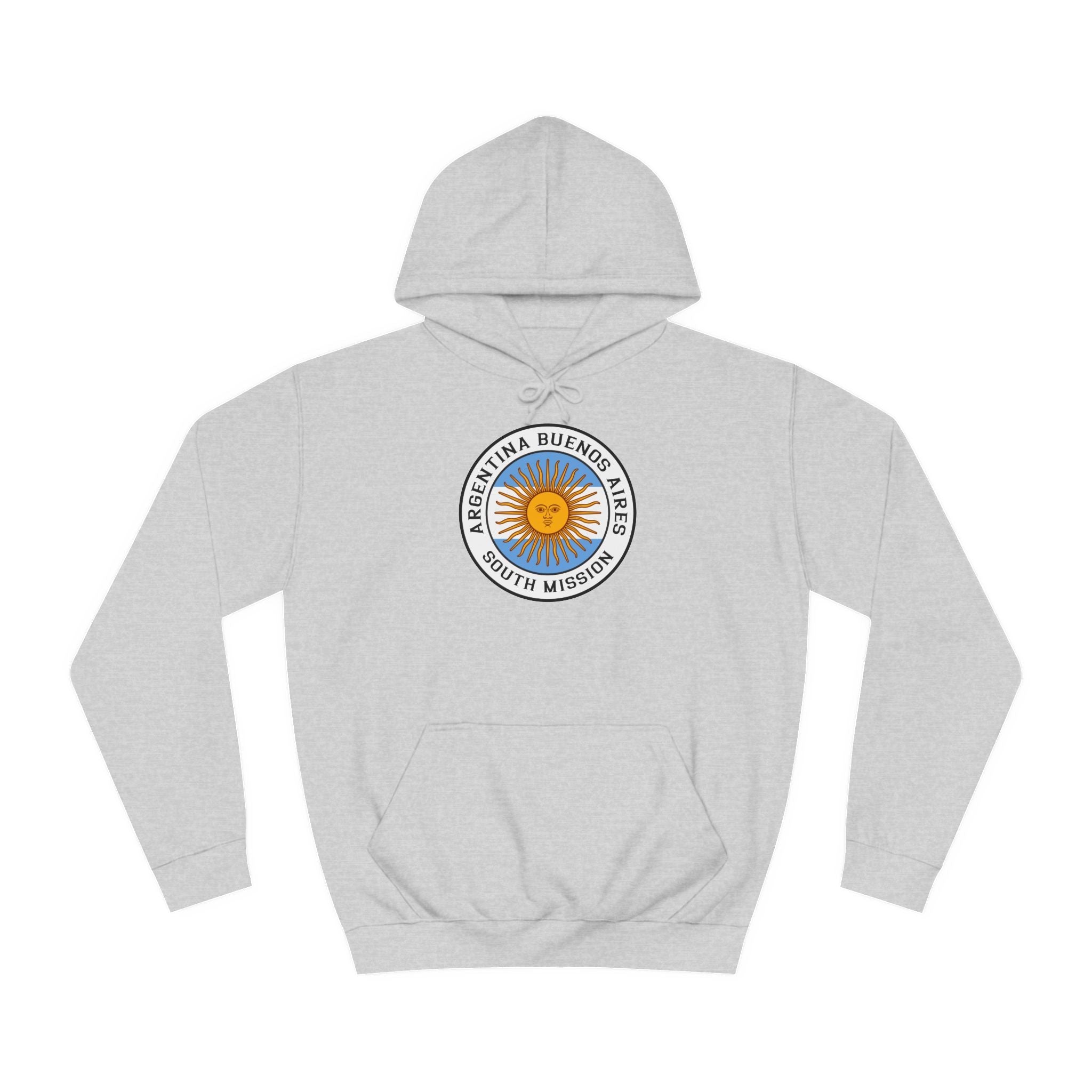 Argentina Buenos Aires South Mission Flag Logo (White Border) College Hoodie