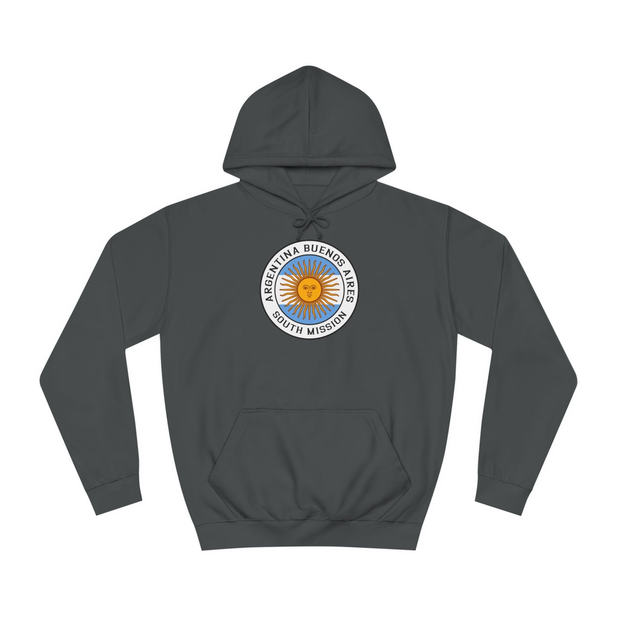 Argentina Buenos Aires South Mission Flag Logo (White Border) College Hoodie