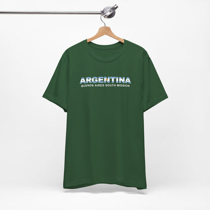 Argentina Buenos Aires South Mission Flag Title T-shirt - Latter-Day Saint LDS Missionary Gift - Book of Mormon