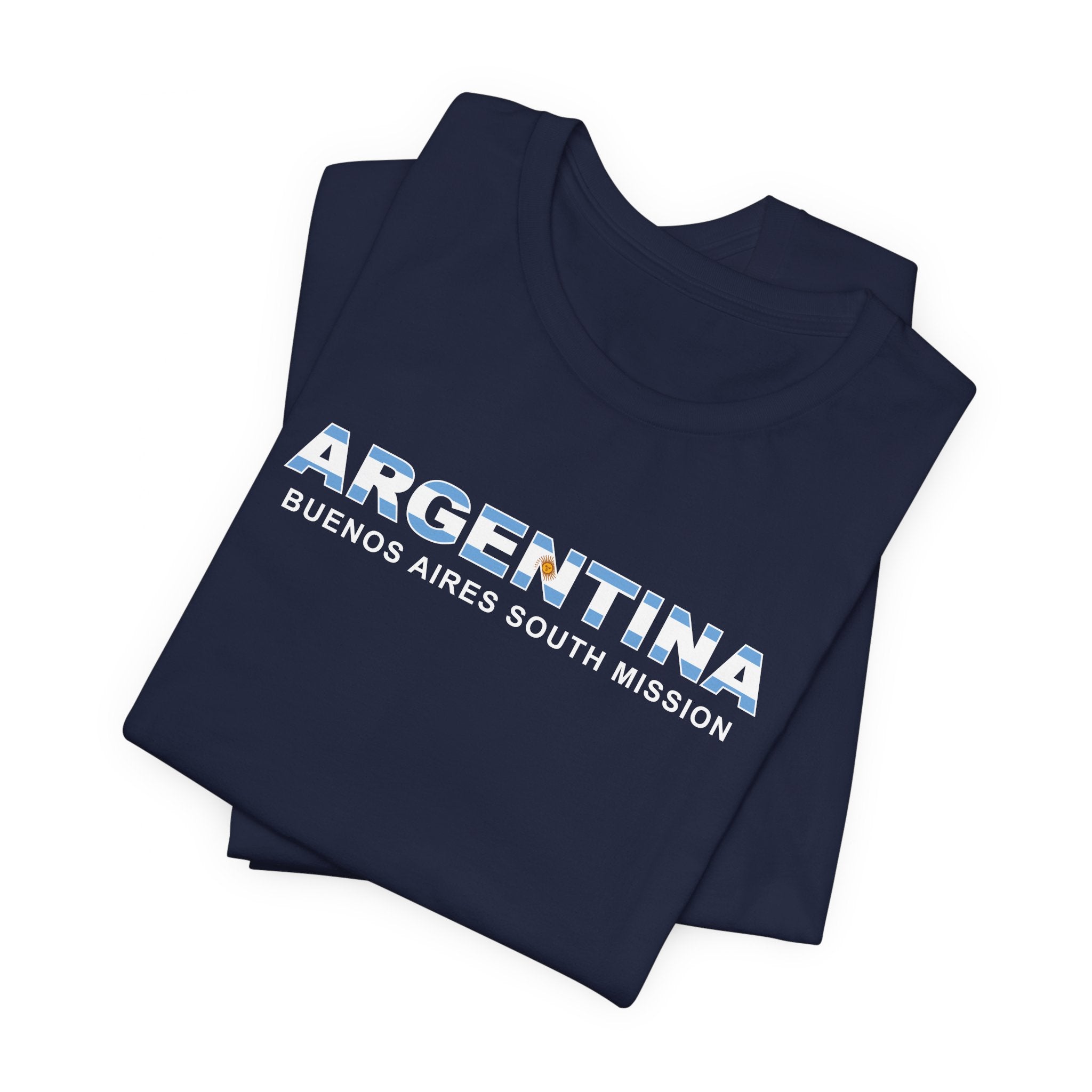 Argentina Buenos Aires South Mission Flag Title T-shirt - Latter-Day Saint LDS Missionary Gift - Book of Mormon