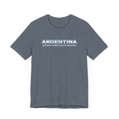 Argentina Buenos Aires South Mission Flag Title T-shirt - Latter-Day Saint LDS Missionary Gift - Book of Mormon