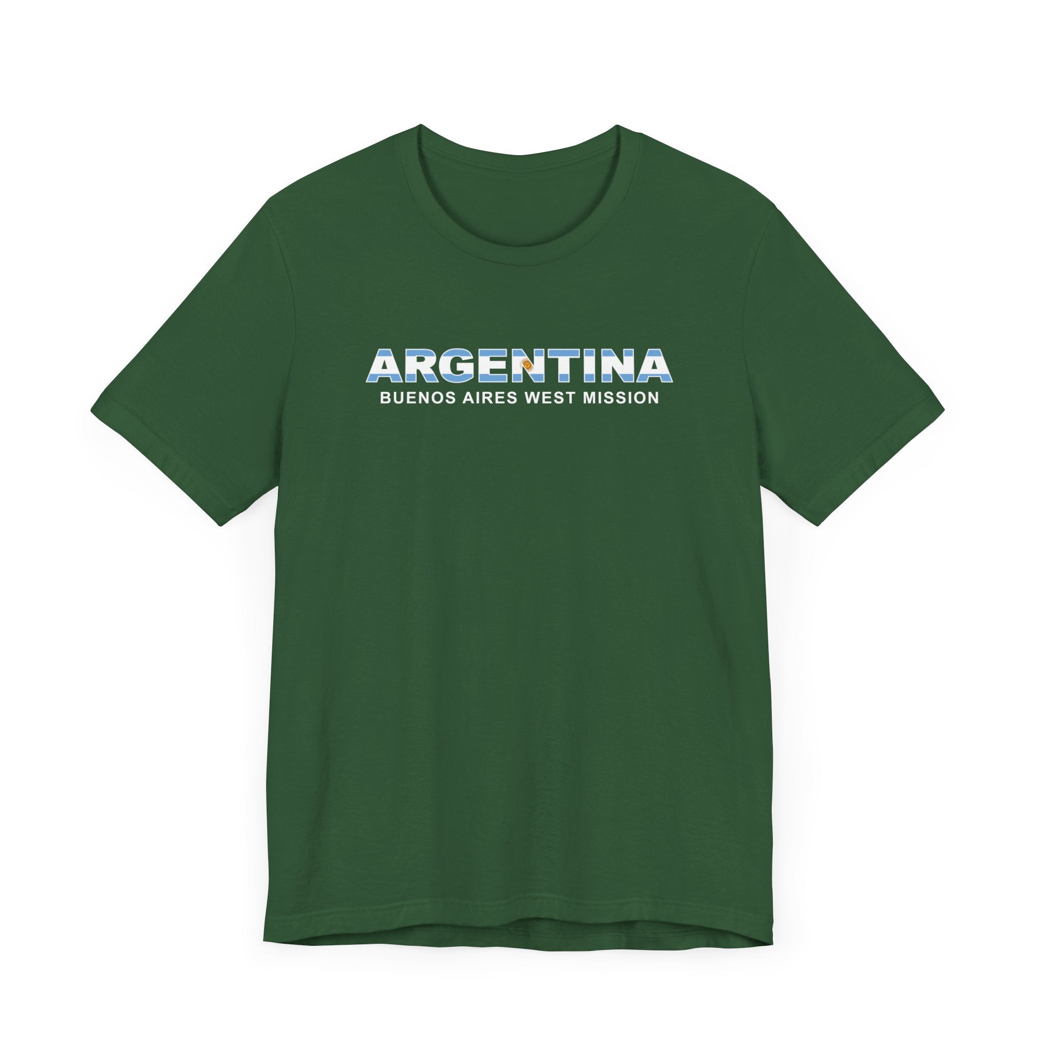 Argentina Buenos Aires West Mission Flag Title T-shirt - Latter-Day Saint LDS Missionary Gift - Book of Mormon