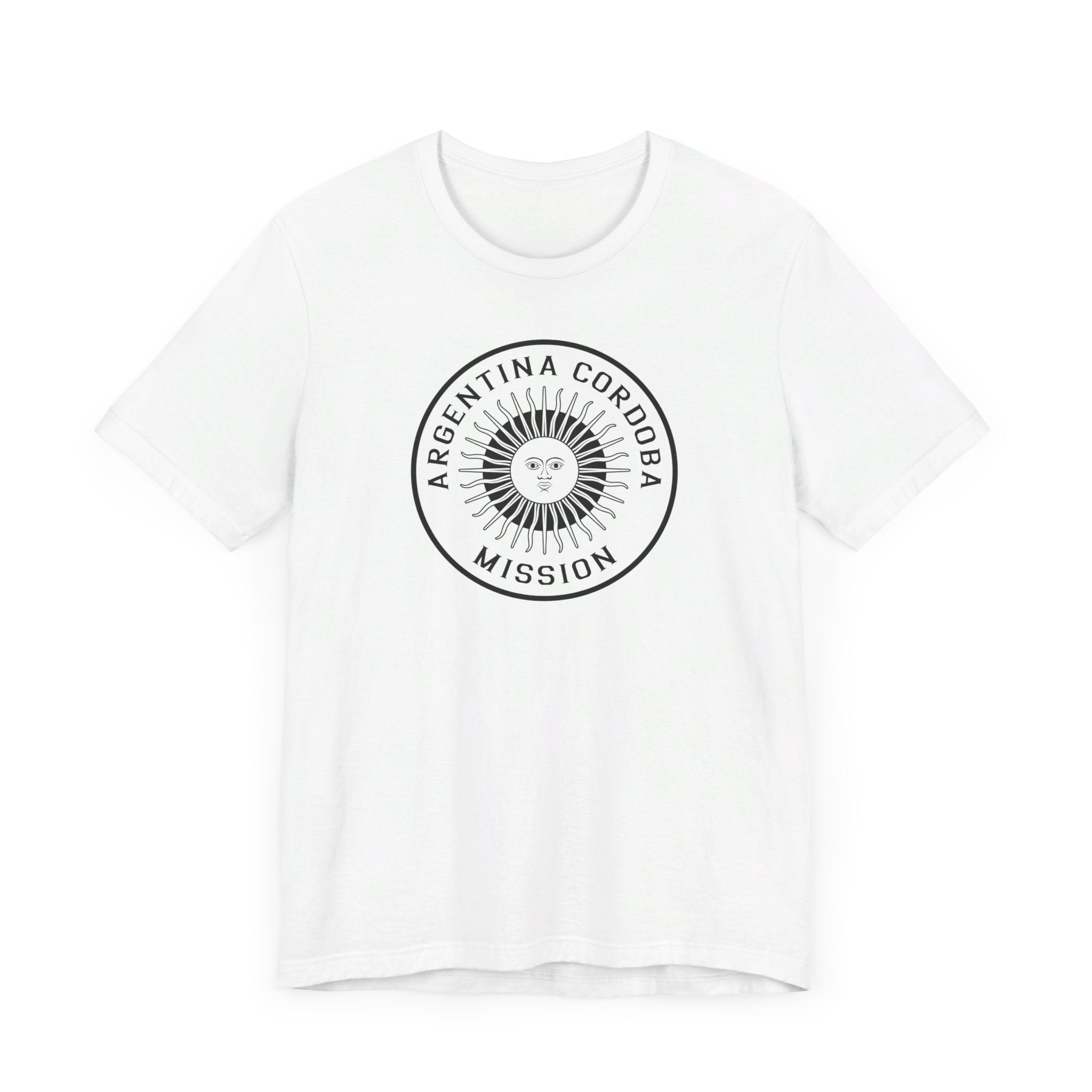 Argentina Cordoba Mission Circular Monochrome Logo T-Shirt - Latter-Day Saint LDS Missionary Gift - Book of Mormon