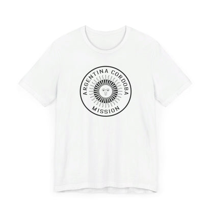 Argentina Cordoba Mission Circular Monochrome Logo T-Shirt - Latter-Day Saint LDS Missionary Gift - Book of Mormon