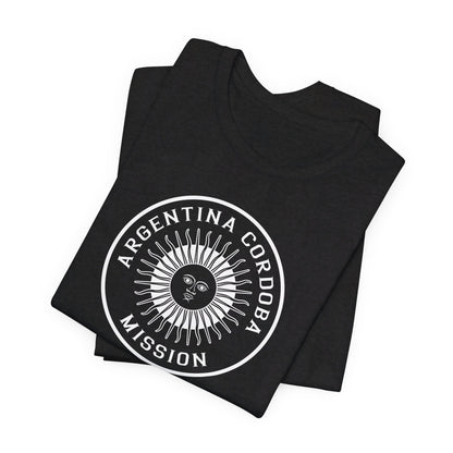 Argentina Cordoba Mission Circular Monochrome Logo T-Shirt - Latter-Day Saint LDS Missionary Gift - Book of Mormon