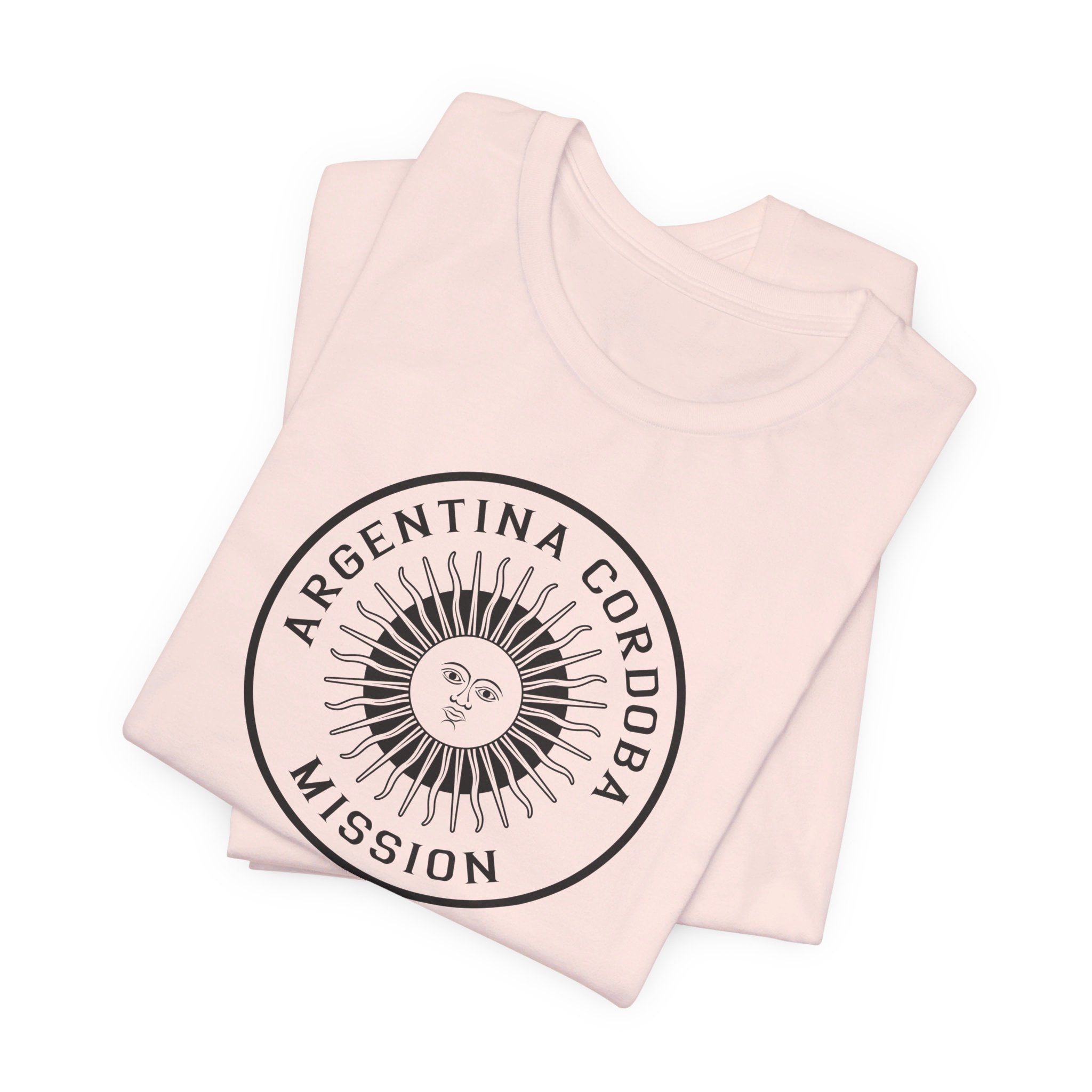 Argentina Cordoba Mission Circular Monochrome Logo T-Shirt - Latter-Day Saint LDS Missionary Gift - Book of Mormon