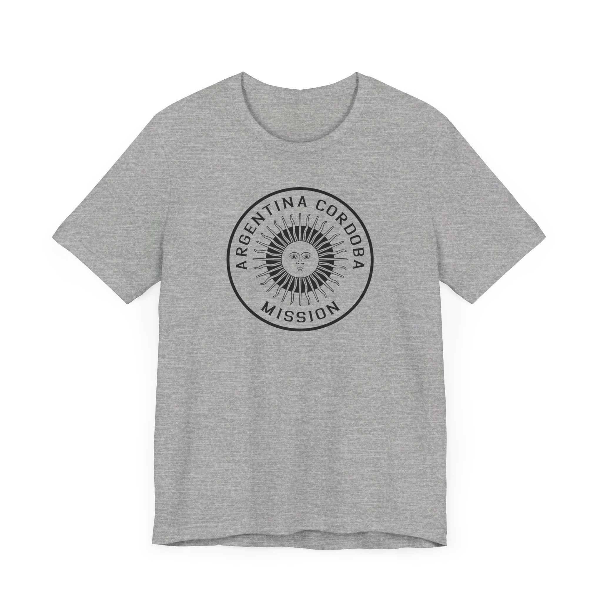 Argentina Cordoba Mission Circular Monochrome Logo T-Shirt - Latter-Day Saint LDS Missionary Gift - Book of Mormon