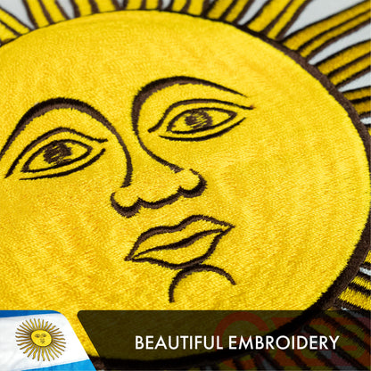 Argentina (Argentinian) Flag | 3x5 feet | Double Sided Embroidered 210D “ Indoor/Outdoor, Brass Grommets, Heavy Duty Polyester