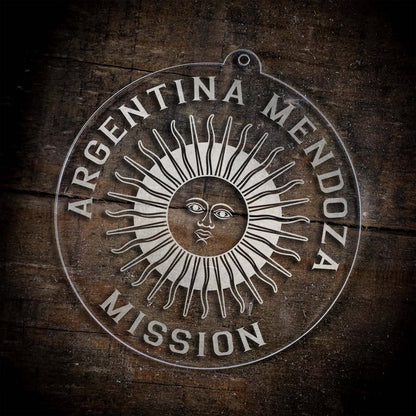 Argentina Mendoza Mission Christmas Ornament - Latter-Day Saint LDS Missionary Gift - Book of Mormon