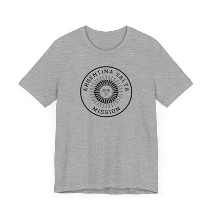 Argentina Salta Mission Circular Monochrome Logo T-Shirt - Latter-Day Saint LDS Missionary Gift - Book of Mormon