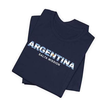 Argentina Salta Mission Flag Title T-shirt - Latter-Day Saint LDS Missionary Gift - Book of Mormon