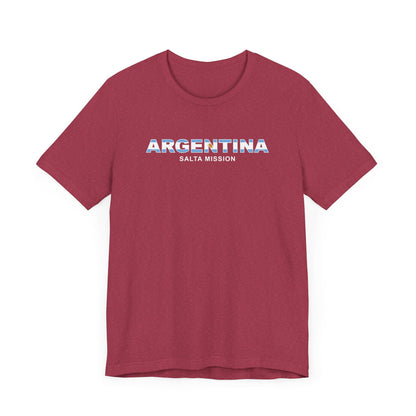 Argentina Salta Mission Flag Title T-shirt - Latter-Day Saint LDS Missionary Gift - Book of Mormon