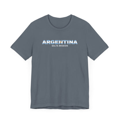 Argentina Salta Mission Flag Title T-shirt - Latter-Day Saint LDS Missionary Gift - Book of Mormon