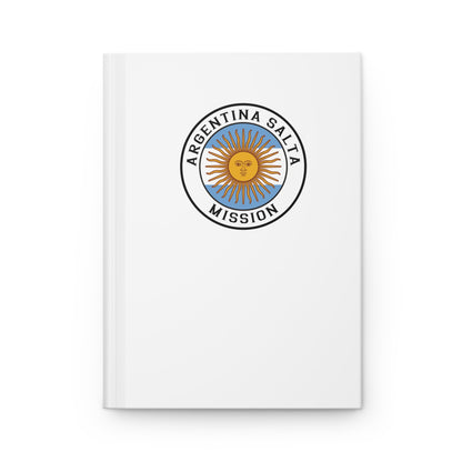 Argentina Salta Mission Logo Design White Hardcover Journal Matte - Latter-Day Saint LDS Missionary Gift - Book of Mormon